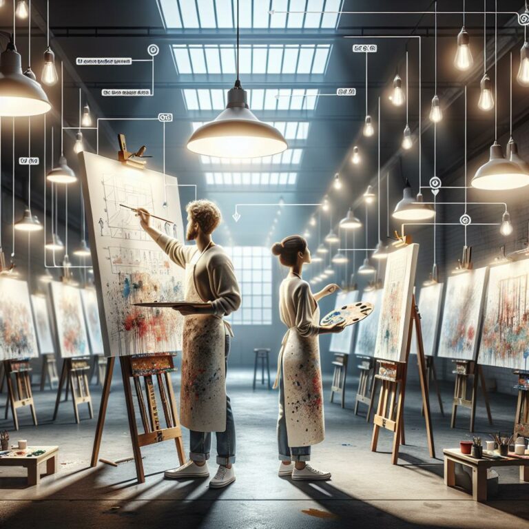 Jak správně osvětlit malířský ateliér: Ateliér v perfektním světle: Tipy pro uměleckou tvorbu 1 Jak správně osvětlit malířský ateliér: Ateliér v perfektním světle: Tipy pro uměleckou tvorbu